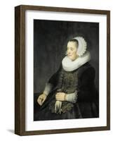 Austria, Vienna, Painted Portrait of Mature Woman-null-Framed Giclee Print