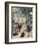 Austria, Vienna Painting of a Night at the Prater in Venice-null-Framed Giclee Print