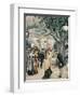 Austria, Vienna Painting of a Night at the Prater in Venice-null-Framed Giclee Print