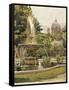 Austria, Vienna Painting of Karlsplatz Gardens-null-Framed Stretched Canvas