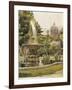 Austria, Vienna Painting of Karlsplatz Gardens-null-Framed Giclee Print