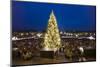 Austria, Vienna, Palace Schšnbrunn, Christmas Market, Christmas-Tree, Evening-Mood, Panorama-Rainer Mirau-Mounted Photographic Print