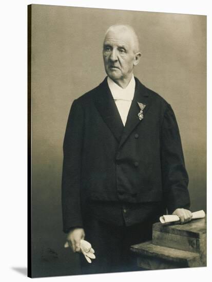 Austria, Vienna, Period Photograph of Composer Anton Bruckner-null-Stretched Canvas