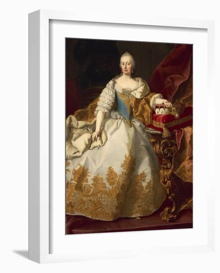 Austria, Vienna, Portrait of Maria Theresa Habsburg, Holy Roman Empress-null-Framed Giclee Print