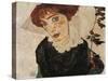 Austria, Vienna, Portrait of Wally, 1912-null-Stretched Canvas