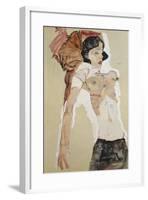 Austria, Vienna, Seminude Female Figure-null-Framed Giclee Print