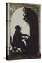 Austria, Vienna, Silhouette of Composer Anton Bruckner at the Organ-null-Stretched Canvas