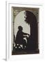 Austria, Vienna, Silhouette of Composer Anton Bruckner at the Organ-null-Framed Giclee Print