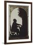Austria, Vienna, Silhouette of Composer Anton Bruckner at the Organ-null-Framed Giclee Print