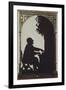 Austria, Vienna, Silhouette of Composer Anton Bruckner at the Organ-null-Framed Giclee Print