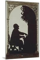 Austria, Vienna, Silhouette of Composer Anton Bruckner at the Organ-null-Mounted Giclee Print