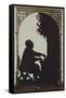 Austria, Vienna, Silhouette of Composer Anton Bruckner at the Organ-null-Framed Stretched Canvas