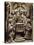 Austria, Vienna, St Stephen's Cathedral, Detail of Baptismal Font in St Catherine's Chapel-null-Stretched Canvas