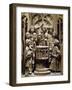 Austria, Vienna, St Stephen's Cathedral, Detail of Baptismal Font in St Catherine's Chapel-null-Framed Giclee Print