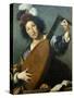 Austria, Vienna, the Lute Player-null-Stretched Canvas