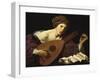 Austria, Vienna, the Lute Player-null-Framed Giclee Print