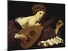 Austria, Vienna, the Lute Player-null-Mounted Giclee Print