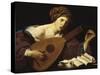 Austria, Vienna, the Lute Player-null-Stretched Canvas