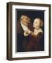 Austria, Vienna, the Old Man and the Young Woman-null-Framed Giclee Print