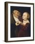 Austria, Vienna, the Old Man and the Young Woman-null-Framed Giclee Print