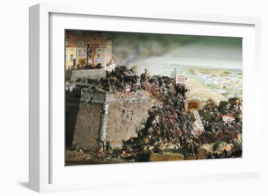 Austria, Vienna, Turkish Kara Mustafa Troops Lay Siege to Vienna, 1683, Diorama-null-Framed Giclee Print