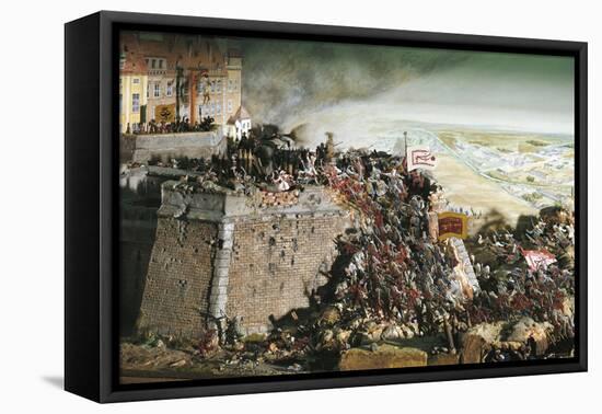 Austria, Vienna, Turkish Kara Mustafa Troops Lay Siege to Vienna, 1683, Diorama-null-Framed Stretched Canvas