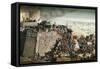 Austria, Vienna, Turkish Kara Mustafa Troops Lay Siege to Vienna, 1683, Diorama-null-Framed Stretched Canvas
