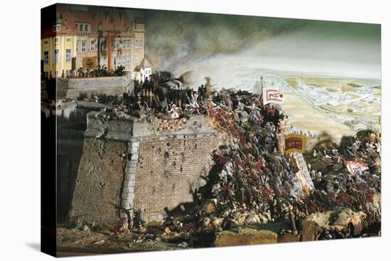 Austria, Vienna, Turkish Kara Mustafa Troops Lay Siege to Vienna, 1683, Diorama-null-Stretched Canvas