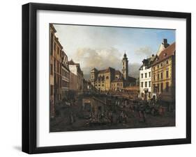 Austria, Vienna, View of Freyung Plaza in Vienna from South-East-null-Framed Giclee Print