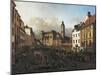 Austria, Vienna, View of Freyung Plaza in Vienna from South-East-null-Mounted Giclee Print