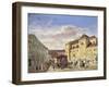 Austria, Vienna, View of Freyung Square Painting-null-Framed Giclee Print