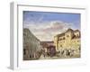 Austria, Vienna, View of Freyung Square Painting-null-Framed Giclee Print