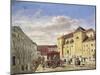 Austria, Vienna, View of Freyung Square Painting-null-Mounted Giclee Print