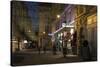 Austria, Vienna, Wallnerstra§e, Pedestrian Area, Christmas Lighting, Restaurant-Gerhard Wild-Stretched Canvas