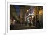 Austria, Vienna, Wallnerstra§e, Pedestrian Area, Christmas Lighting, Restaurant-Gerhard Wild-Framed Photographic Print