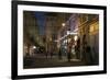 Austria, Vienna, Wallnerstra§e, Pedestrian Area, Christmas Lighting, Restaurant-Gerhard Wild-Framed Photographic Print