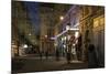 Austria, Vienna, Wallnerstra§e, Pedestrian Area, Christmas Lighting, Restaurant-Gerhard Wild-Mounted Photographic Print