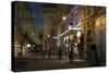 Austria, Vienna, Wallnerstra§e, Pedestrian Area, Christmas Lighting, Restaurant-Gerhard Wild-Stretched Canvas