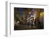 Austria, Vienna, Wallnerstra§e, Pedestrian Area, Christmas Lighting, Restaurant-Gerhard Wild-Framed Photographic Print