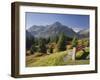 Austria, Vorarlberg (Region), Lechtal Alps, Omeshorn, Alpine Grassland, Bank-Rainer Mirau-Framed Photographic Print