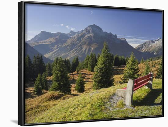 Austria, Vorarlberg (Region), Lechtal Alps, Omeshorn, Alpine Grassland, Bank-Rainer Mirau-Framed Photographic Print