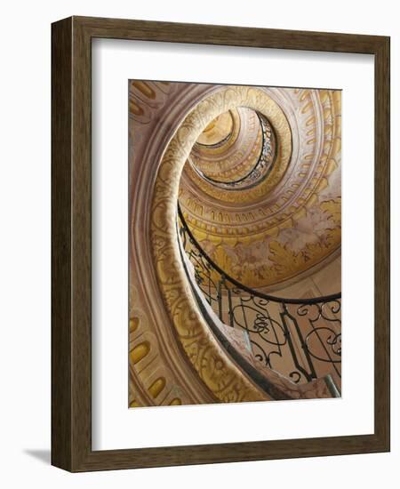 Austria, Wachau, Melk, the Abbey, Stairway in the Abbey-Steve Vidler-Framed Photographic Print