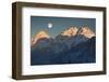 Austria, Wetterstein Range, Solar Point and Wamperter Schrofen-Ludwig Mallaun-Framed Photographic Print