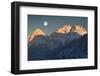 Austria, Wetterstein Range, Solar Point and Wamperter Schrofen-Ludwig Mallaun-Framed Photographic Print