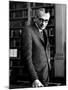 Austrian Born Mathematician Kurt Godel in Serious Portrait at Institute of Advanced Study-Alfred Eisenstaedt-Mounted Premium Photographic Print