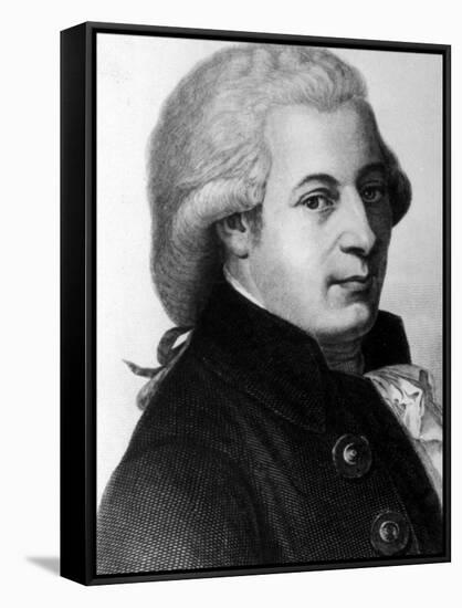 Austrian Composer Wolfgang Amadeus Mozart-null-Framed Stretched Canvas