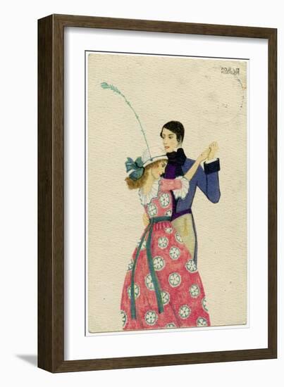 Austrian Dancers-Mela Koehler-Framed Art Print