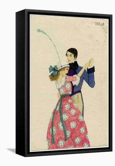 Austrian Dancers-Mela Koehler-Framed Stretched Canvas