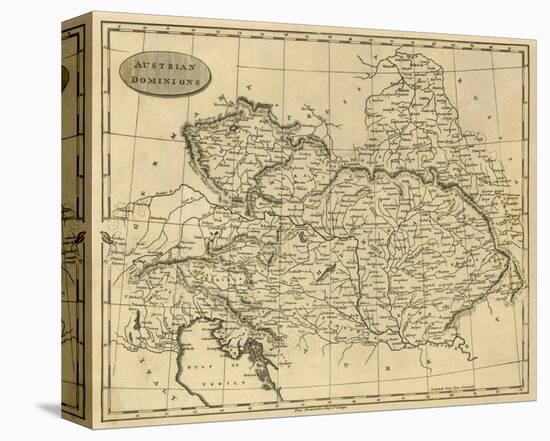 Austrian Dominions, c.1812-Aaron Arrowsmith-Stretched Canvas