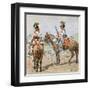 Austrian Dragoons-Louis Charles Bombled-Framed Art Print